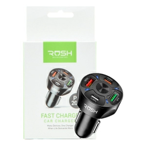 Rush Multiport Fast Car Charger with PD 20W
